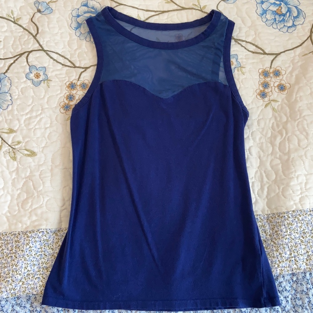 Express blue tank top